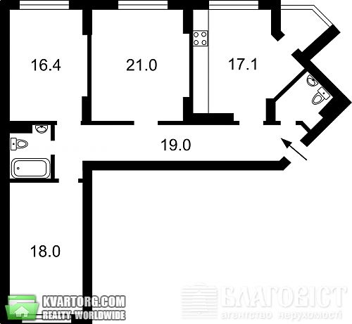 Sell 3-room apartment. Киев, Мишуги — photo 9