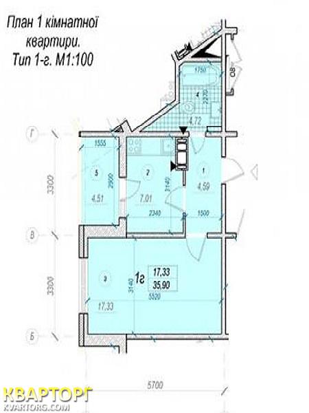 Sell 1-room apartment. Киев,  Милославская — photo 3