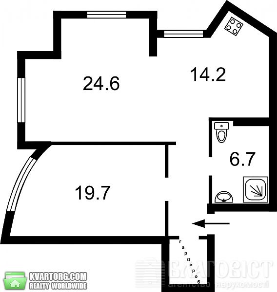 Sell 2-room apartment. Киев, Героев Сталинграда пр — photo 1