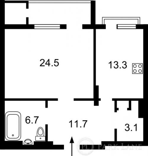 Sell 1-room apartment. Киев, Щорса — photo 5