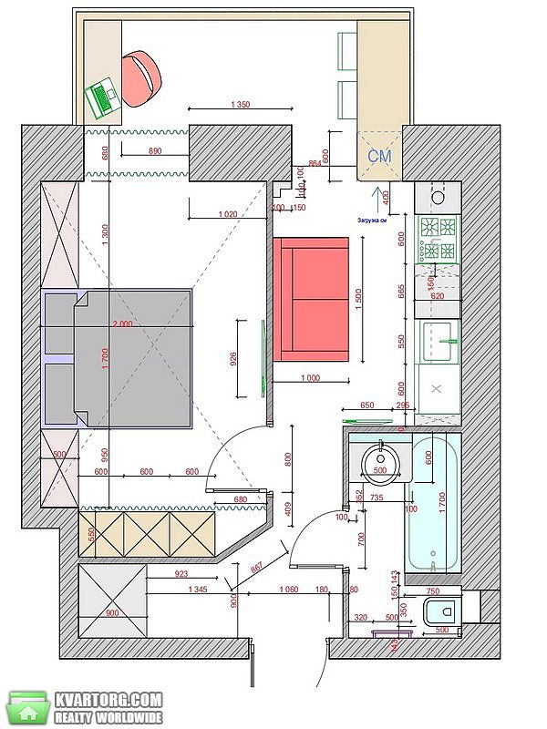 Sell 1-room apartment. Днепропетровск, Набережная Победы — photo 2