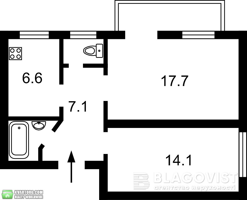 Sell 2-room apartment. Киев, Липская — photo 2