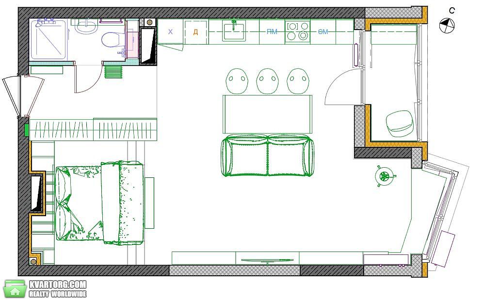 Sell 1-room apartment. Киев,  Драгоманова — photo 10