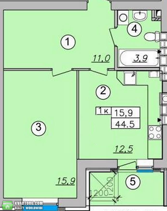 Sell 1-room apartment. Киев,  Лебедева — photo 4