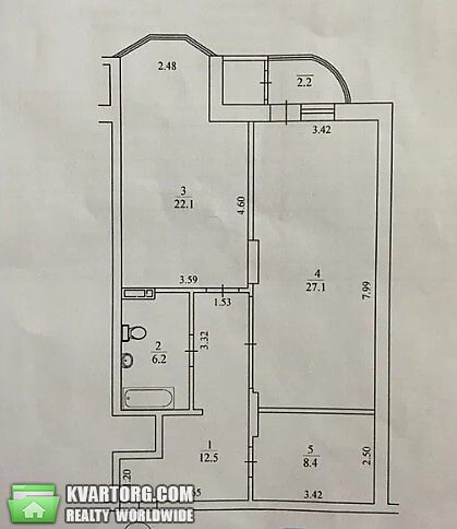 Sell 2-room apartment. Киев, Лабораторный пер — photo 9