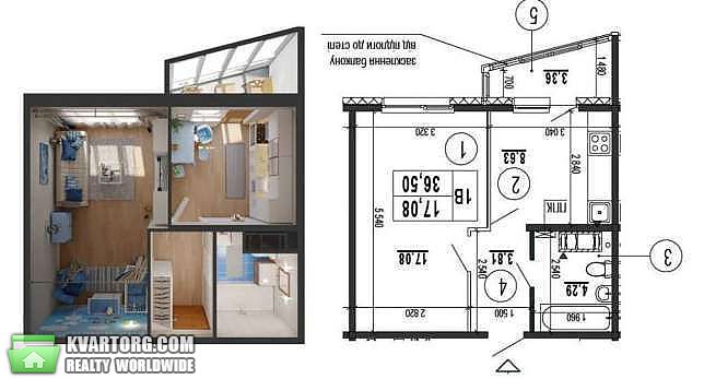 Sell 1-room apartment. Киев,  Гмыри — photo 1