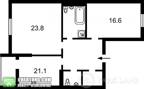 Sell 2-room apartment. Киев, Барбюса — photo 3