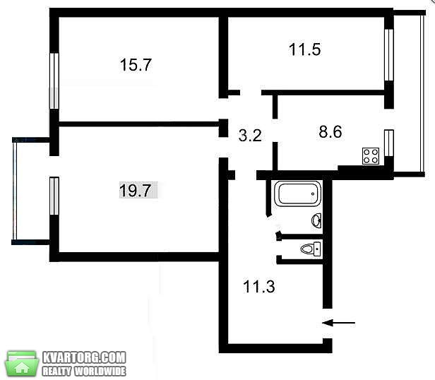 Sell 3-room apartment. Киев,  Бастионная — photo 8