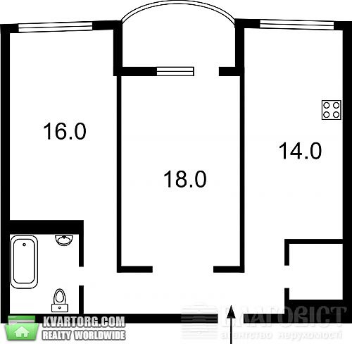 Sell 2-room apartment. Киев, Героев Сталинграда пр — photo 1