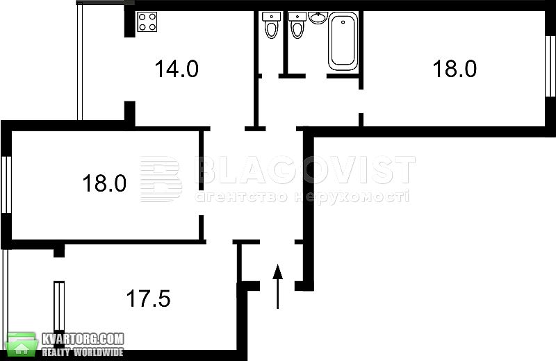 Sell 3-room apartment. Киев,  Пчелки — photo 2