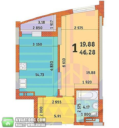 Sell 1-room apartment. Киев,  Горловская — photo 2