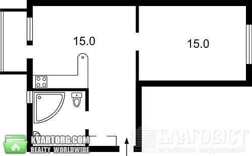 Sell 2-room apartment. Киев, Богомольца — photo 8