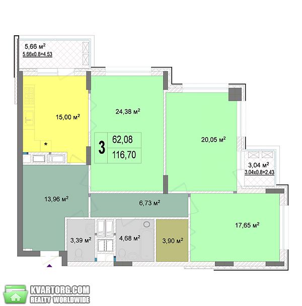 Sell 3-room apartment. Киев,  Драгомирова — photo 6