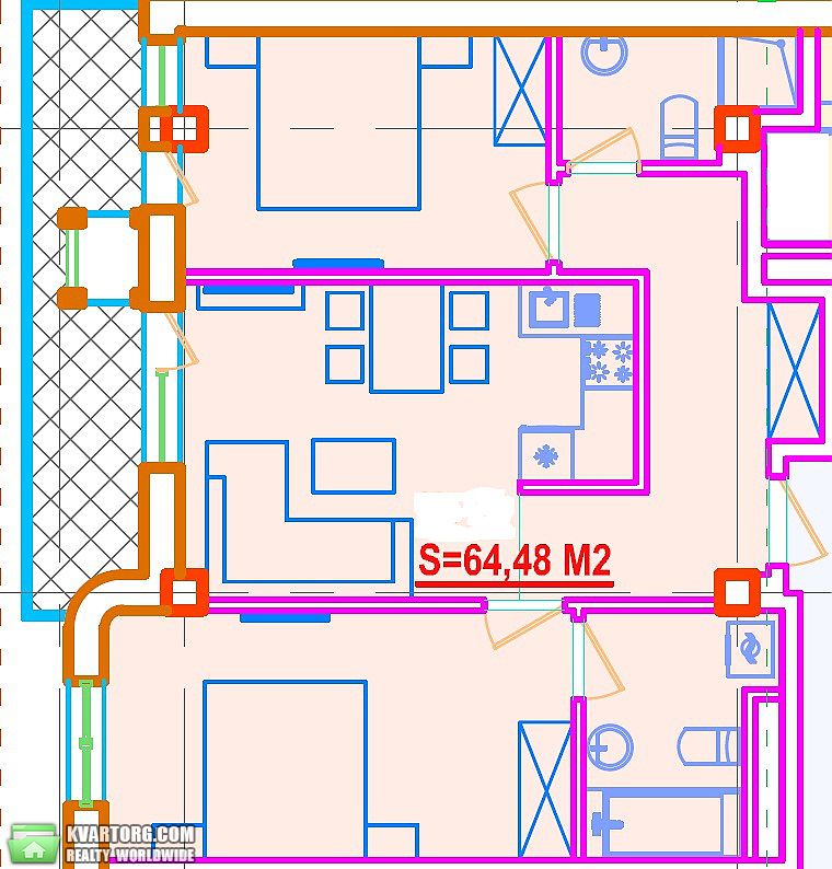 Sell 2-room apartment. Одесса, Вице адмирала Азарова — photo 3
