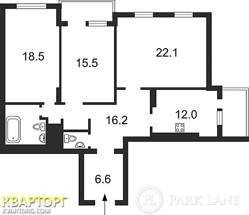 Sell 3-room apartment. Киев, Левітана — photo 2