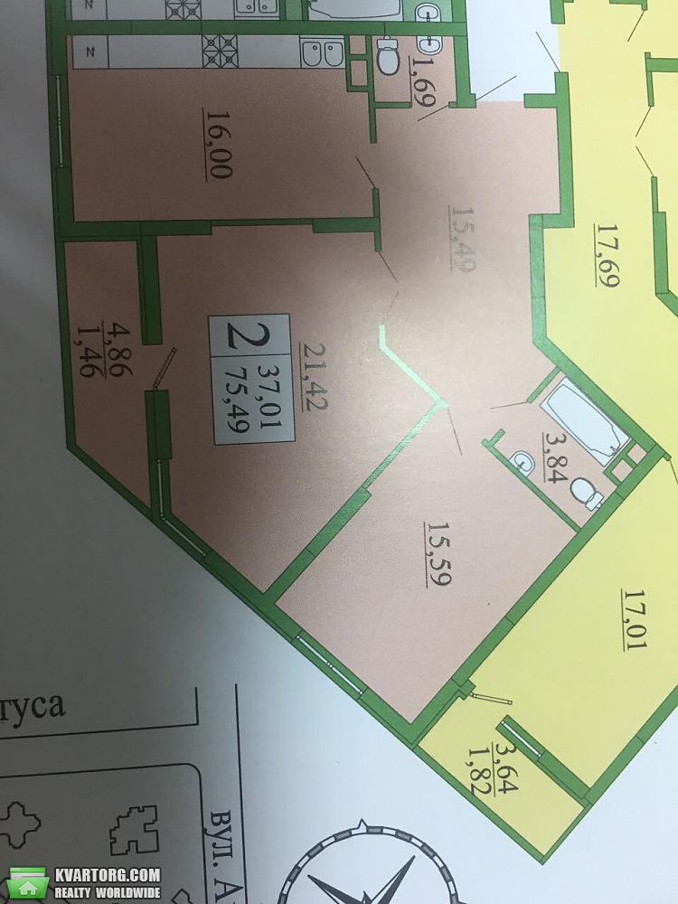 Sell 2-room apartment. Киев,  Ломоносова — photo 2