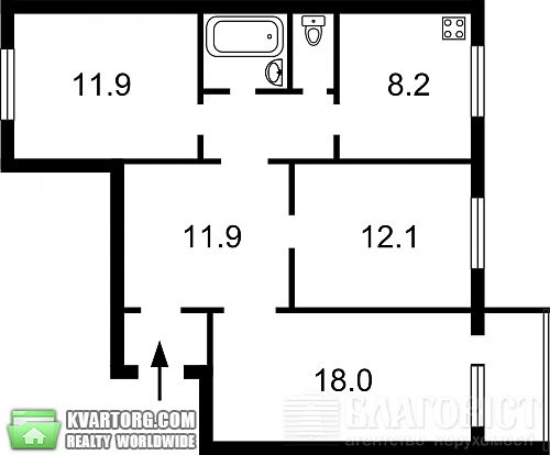 Sell 3-room apartment. Киев, Срибнокильская — photo 6