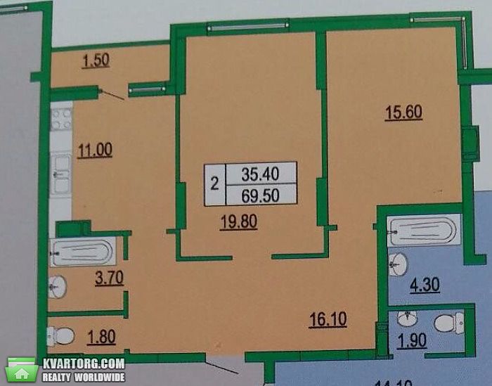 Sell 2-room apartment. Киев,  Вильямса — photo 2