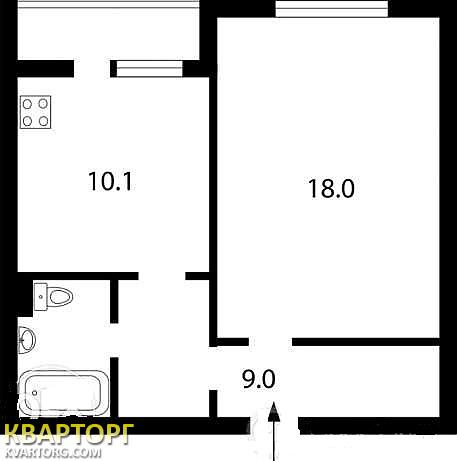 Sell 1-room apartment. Киев, Драгоманова — photo 4