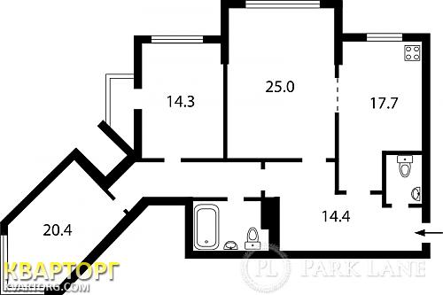 Sell 3-room apartment. Киев,  Срибнокильская — photo 6