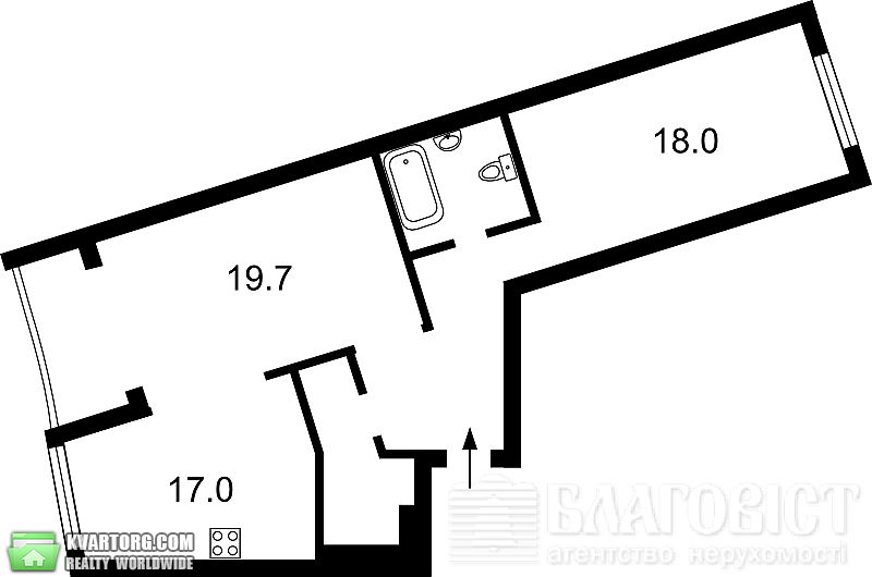 Sell 2-room apartment. Киев,  Героев Сталинграда пр — photo 6