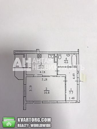 Sell 1-room apartment. Киев,  Ломоносова — photo 2