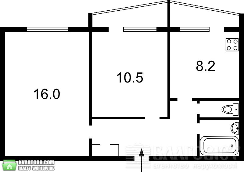 Sell 2-room apartment. Киев,  Ушакова — photo 10