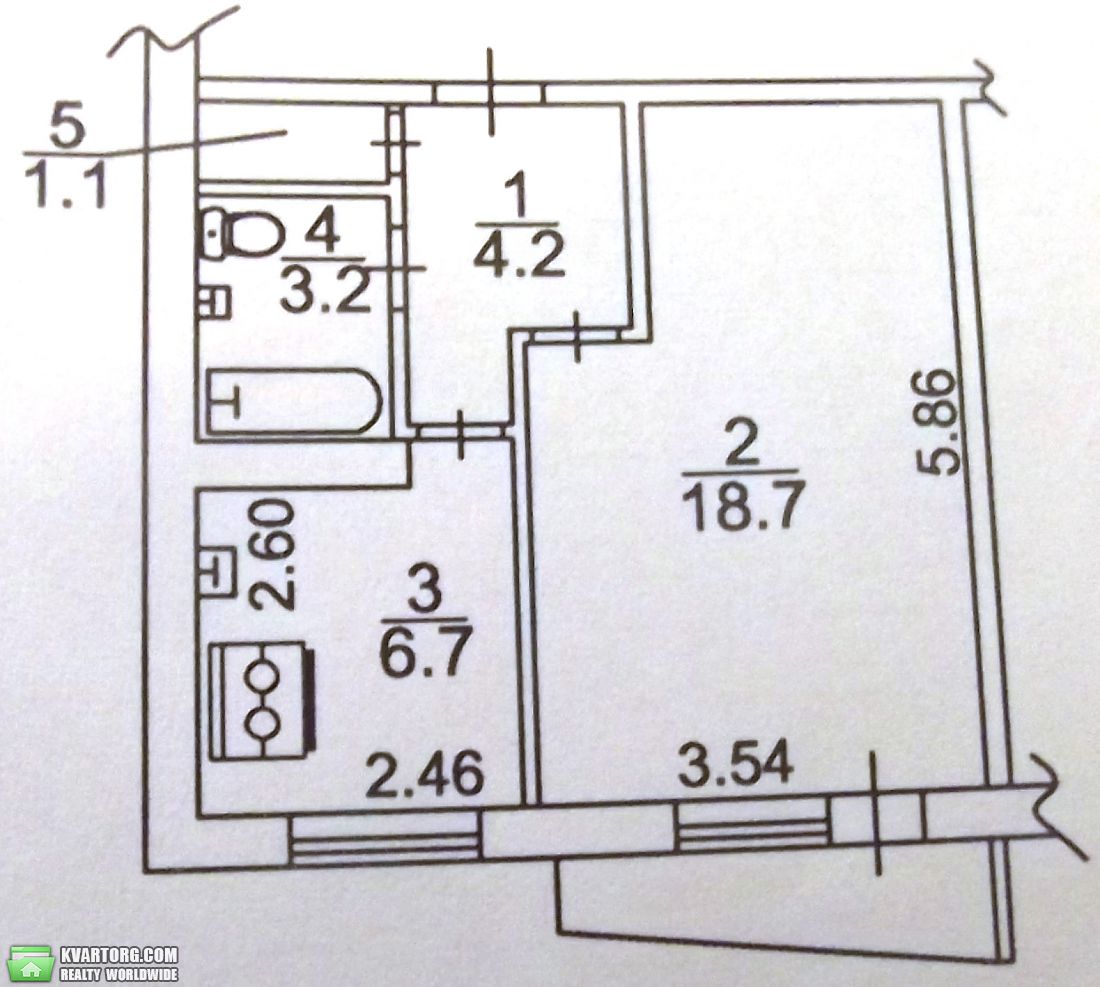 Sell 1-room apartment. Киев,  Харьковское шоссе — photo 10