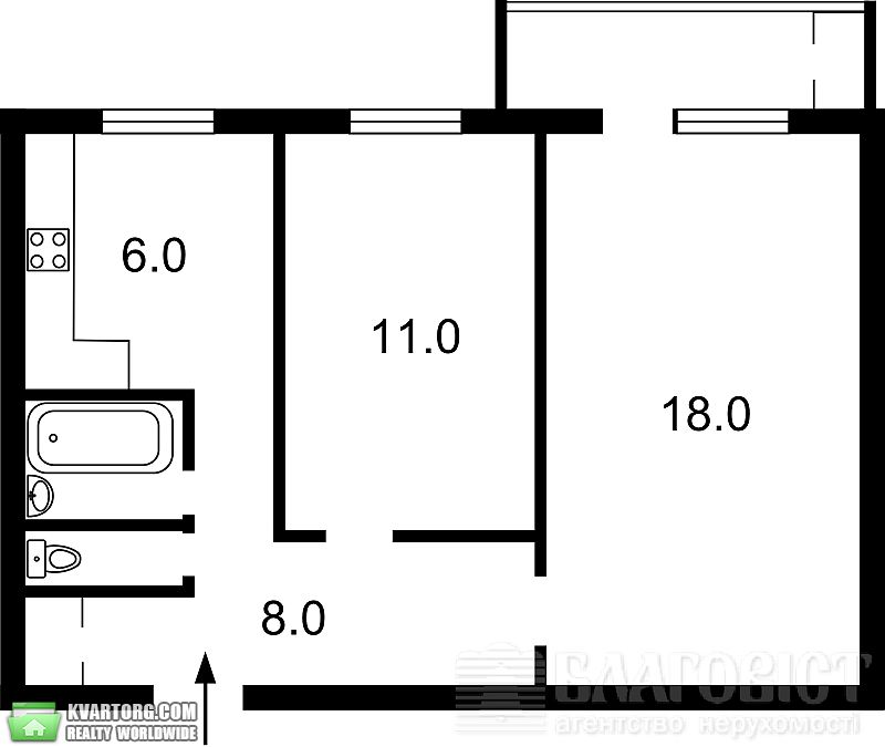 Sell 2-room apartment. Киев,  Щорса — photo 6