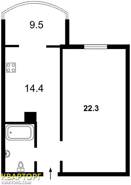 Rent out 1-room apartment. Киев,  Оболонская наб — photo 6