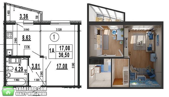 Sell 1-room apartment. Киев,  Гмыри — photo 3