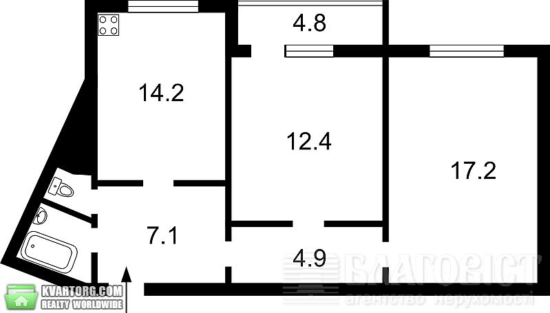 Sell 2-room apartment. Киев,  Урловская — photo 2