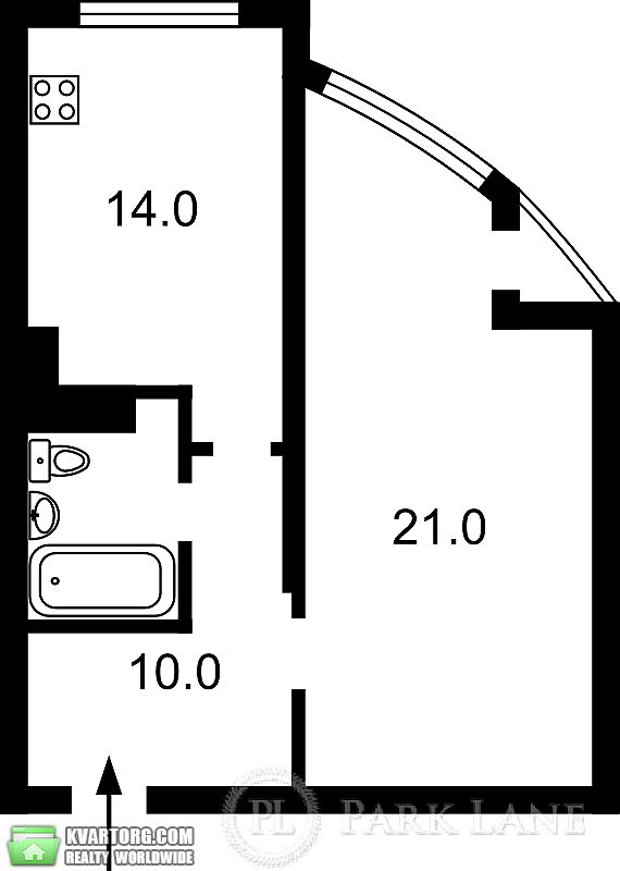 Sell 1-room apartment. Киев,  Ахматовой — photo 2