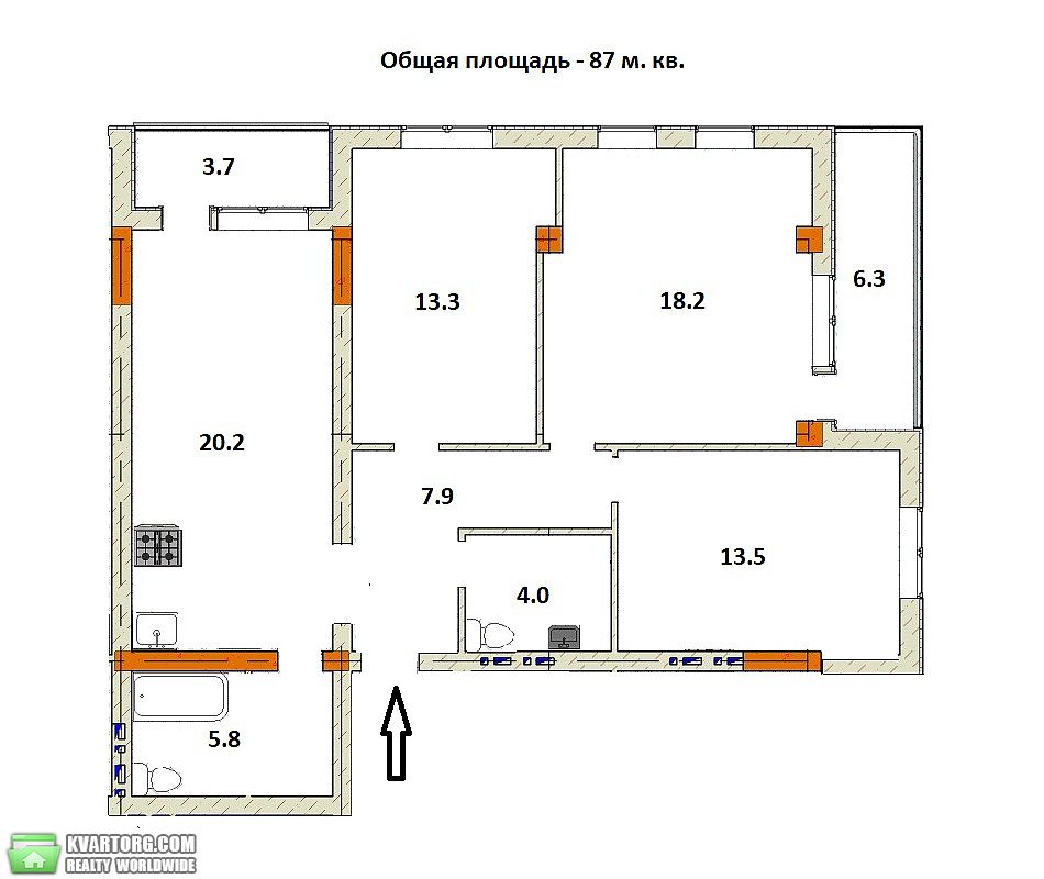 Sell 3-room apartment. Одесса, Успенская — photo 3