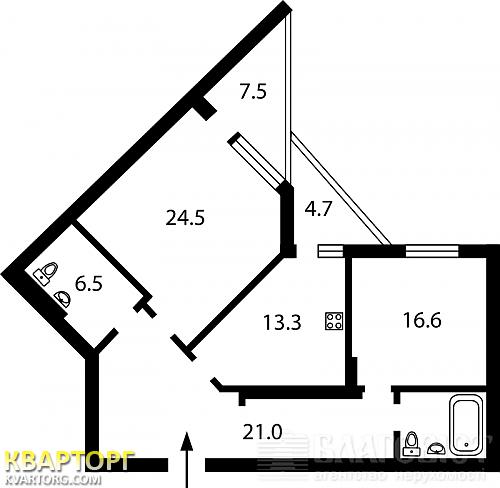 Sell 2-room apartment. Киев,  Щорса — photo 2