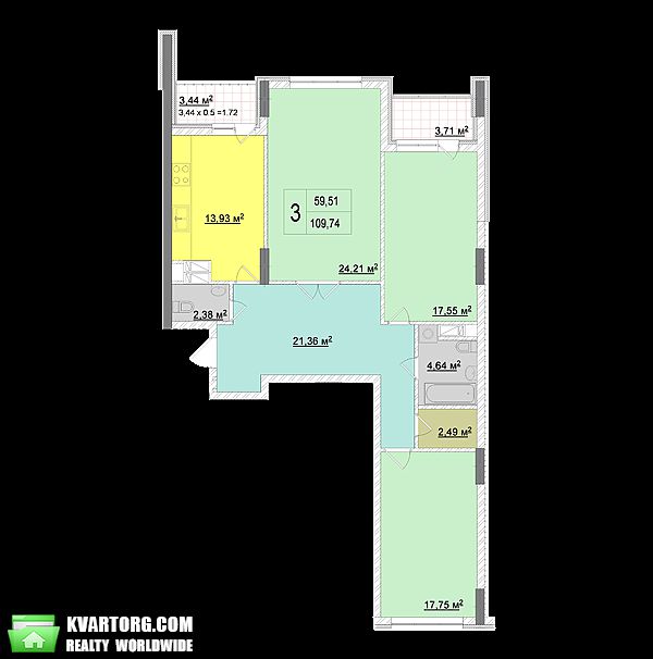 Sell 3-room apartment. Киев,  Драгомирова — photo 1