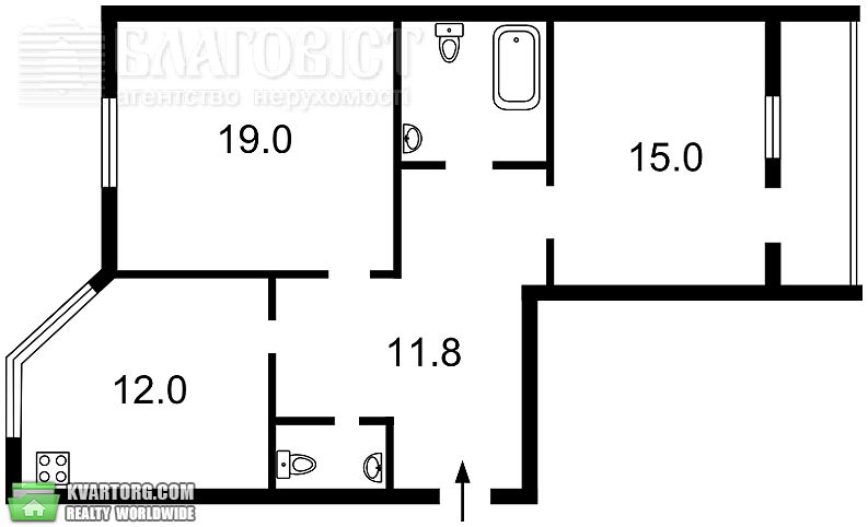 Sell 2-room apartment. Киев,  Ломоносова — photo 4