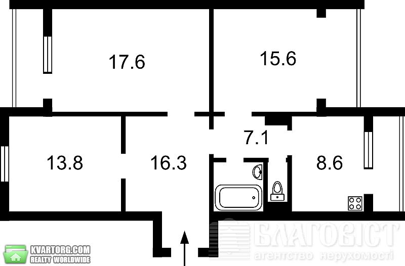 Sell 3-room apartment. Киев,  Вербицкого — photo 3
