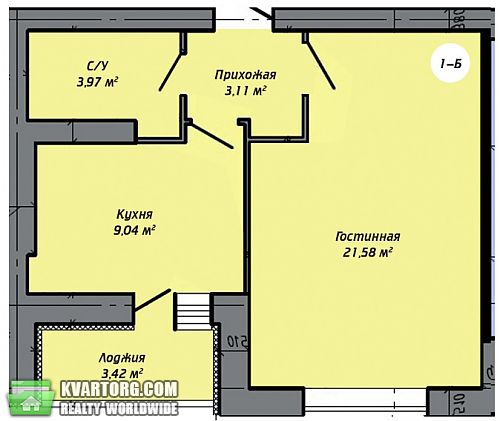 Sell 1-room apartment. Киев, Ново-оскольская — photo 2