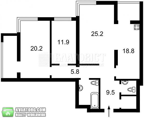 Rent out 3-room apartment. Киев, проспект лобановского — photo 2