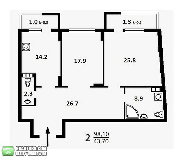 Sell 2-room apartment. Киев, Гоголевская, 43 — photo 3