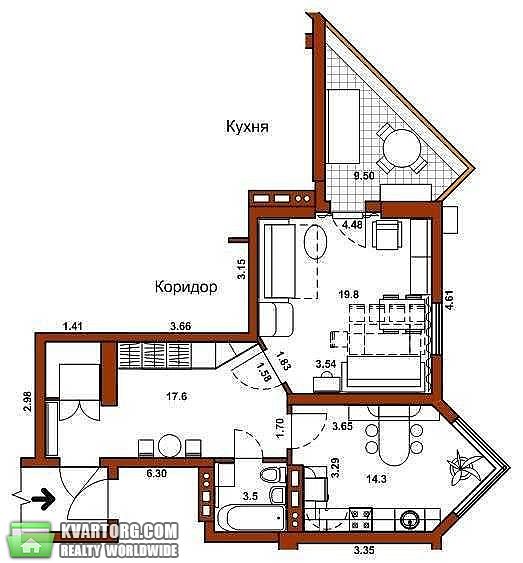Sell 1-room apartment. Киев,  Саперно-Слободская — photo 10