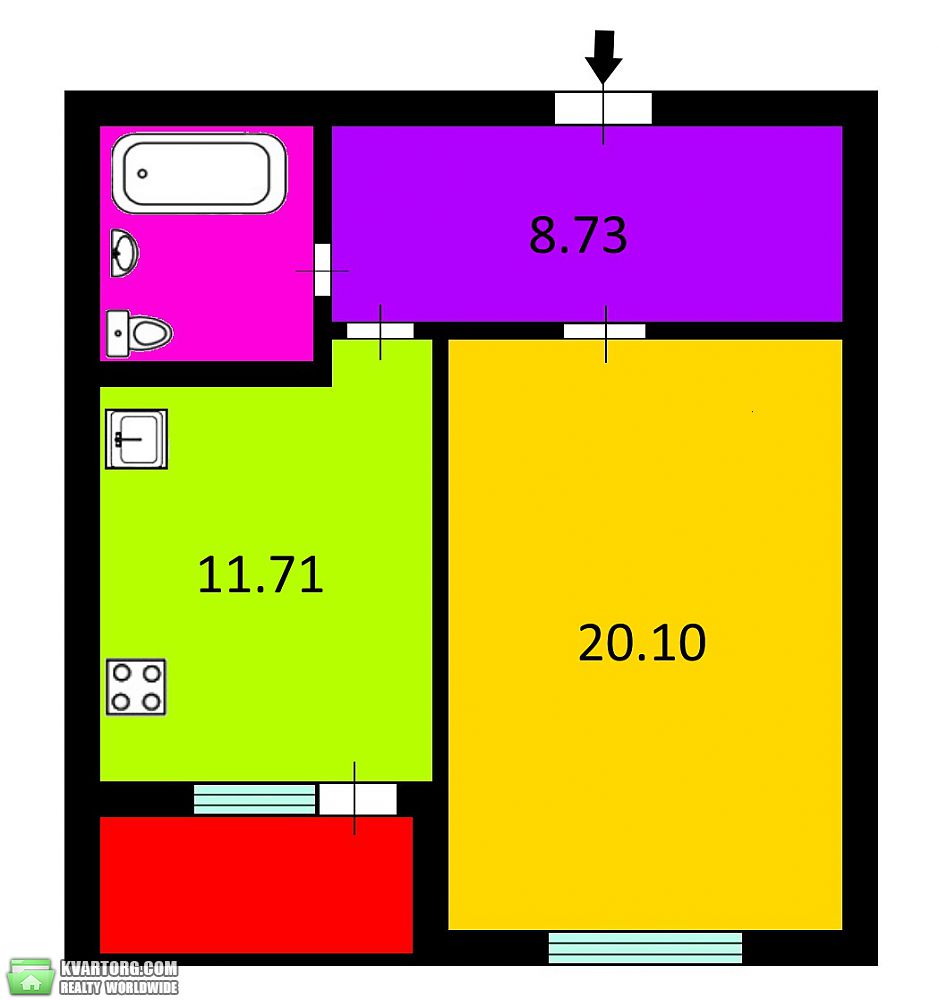 Sell 1-room apartment. Киев,  Качалова — photo 1
