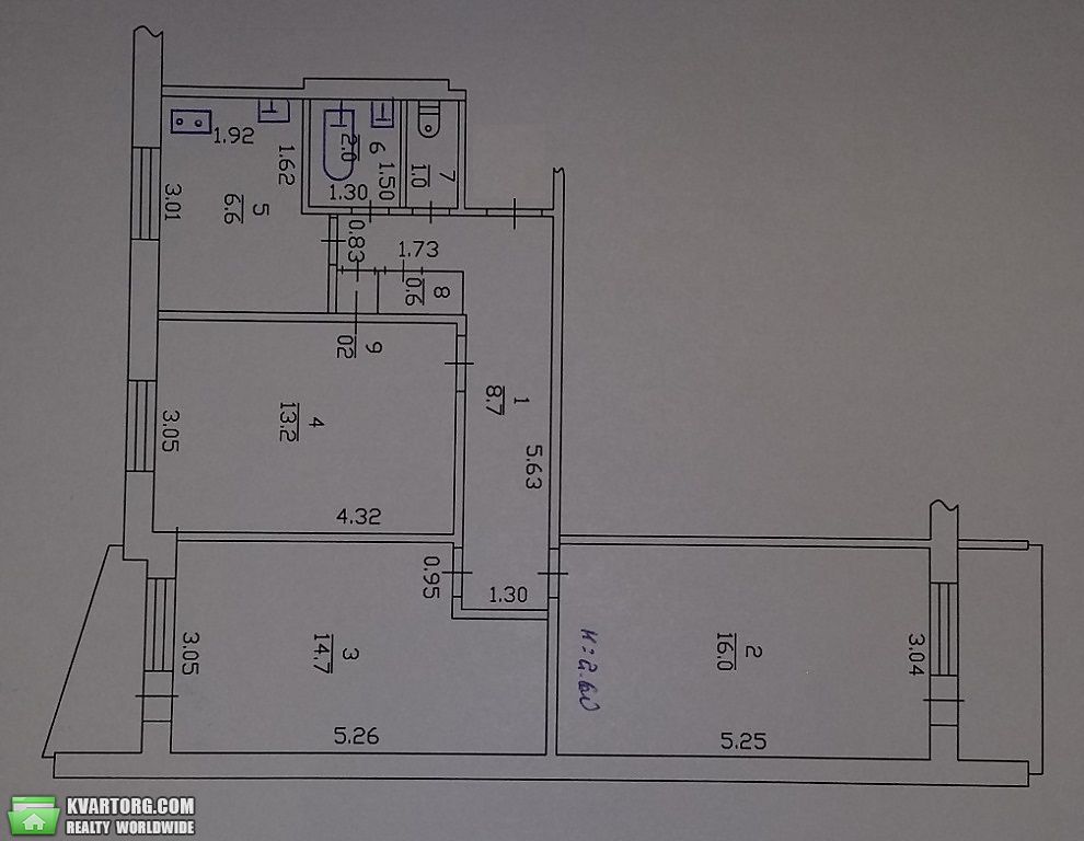 Sell 3-room apartment. Харьков, Гвардейцев Широнинцев — photo 7