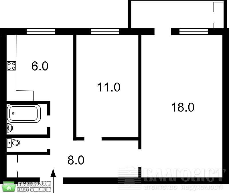 Sell 2-room apartment. Киев, щорса — photo 2