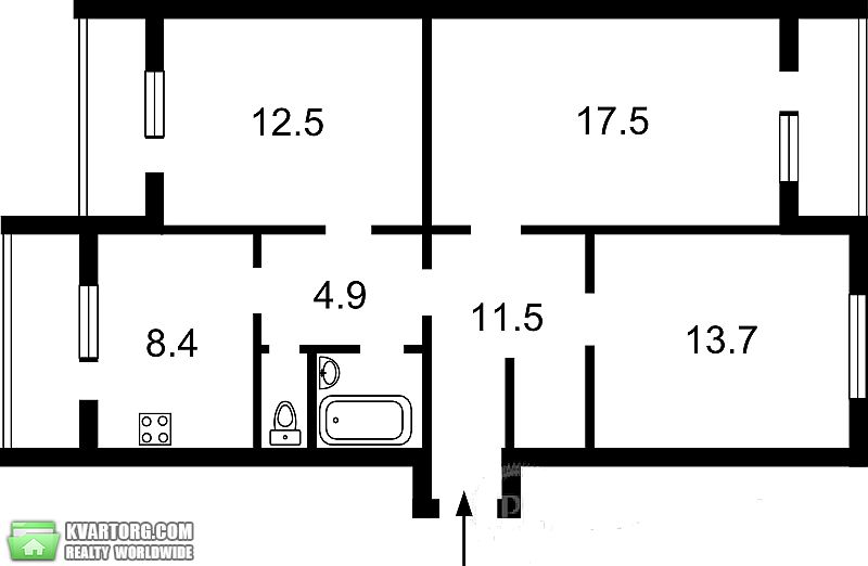 Sell 3-room apartment. Киев,  Героев Севастополя — photo 2