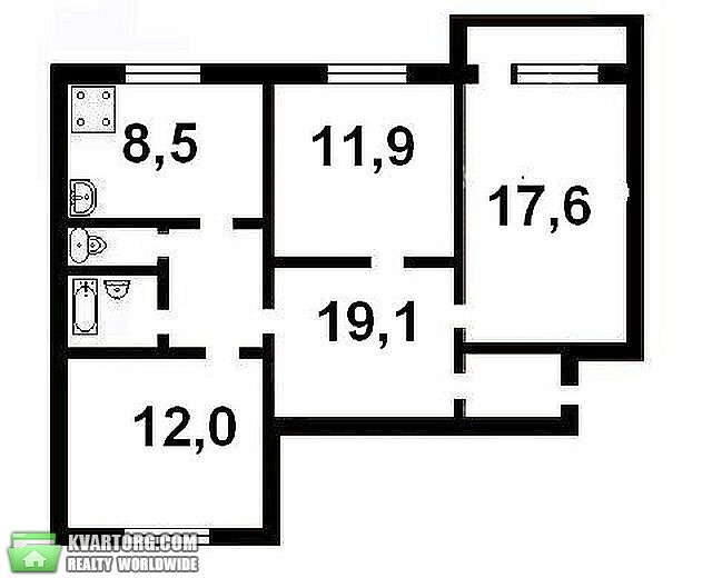 Sell 3-room apartment. Киев,  Срибнокильская — photo 2