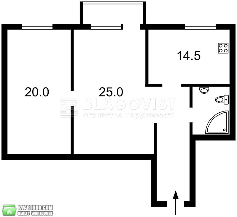 Sell 2-room apartment. Киев,  Сечевых Стрельцов — photo 7