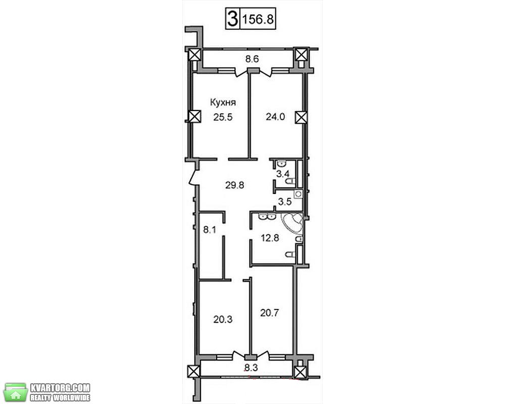 Sell 3-room apartment. Киев,  Оболонская наб — photo 2