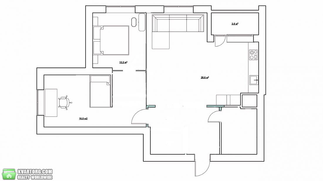 Sell 2-room apartment. Киев,  Урловская — photo 7